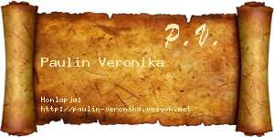 Paulin Veronika névjegykártya