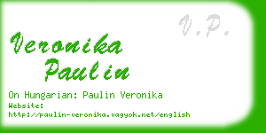 veronika paulin business card